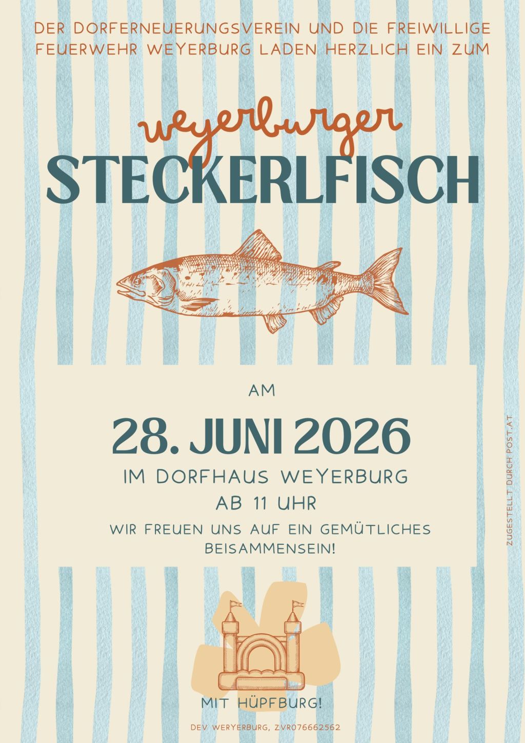 Einladung zum Steckerlfisch am 28.Juni ab 11 Uhr
